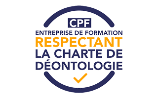 macaron de la Charte de déontologie CPF
